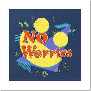 No Worries Vintage 90's Posters and Art